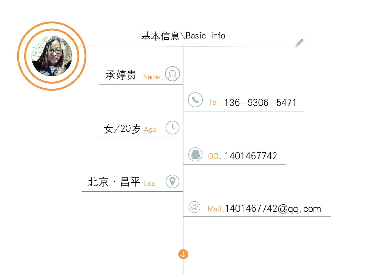 个人简介（图ZNDM2ODQyMzI=） - 宣传物料 - 站酷设计师承晓贵原创素材 - 站酷ZCOOL