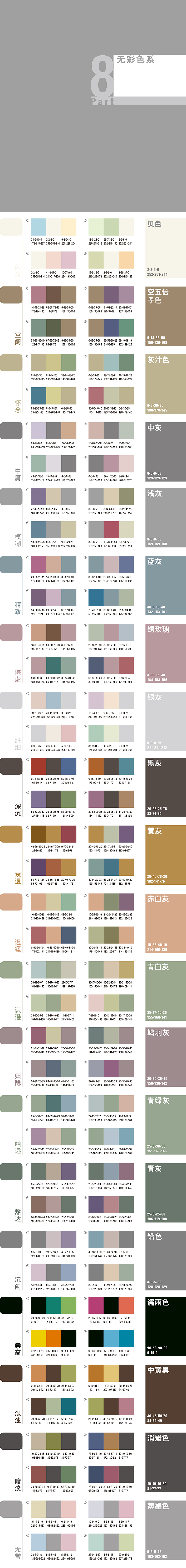 颜色分类配色分享7套（图ZNzg3NzcwMTY=） - 其他 - 站酷设计师咕噜咕噜mt原创素材 - 站酷ZCOOL