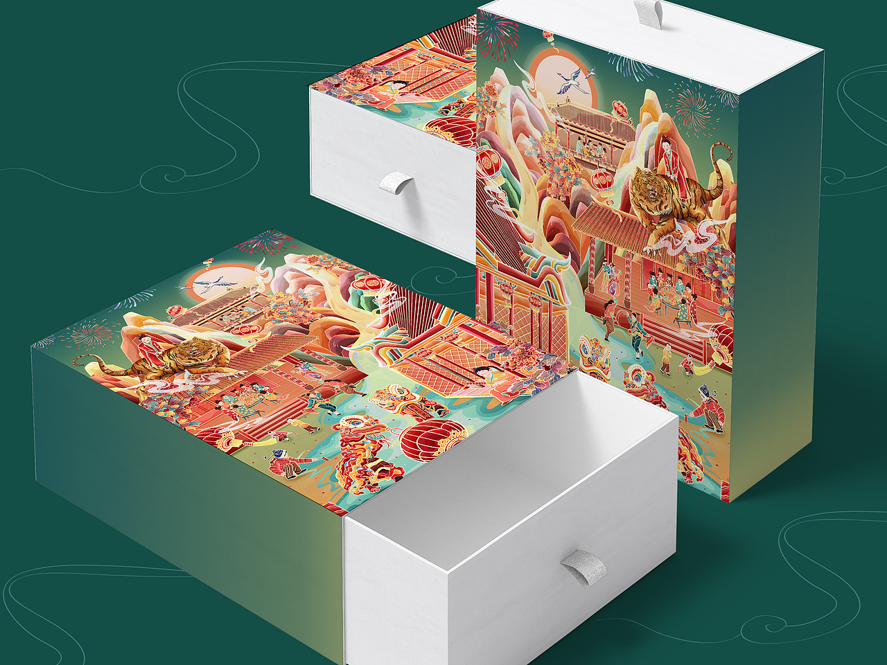 虎年贺新春（图ZMjgzMjY3NjA0） - 艺术插画 - 站酷设计师赵小倪原创素材 - 站酷ZCOOL