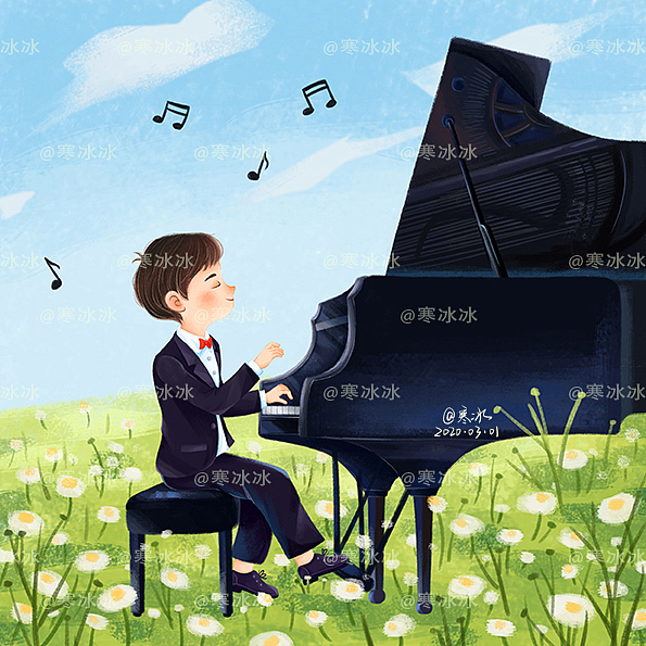 静待春暖花开（图ZMTk3OTA0Njgw） - 儿童插画 - 站酷设计师寒冰冰冰原创素材 - 站酷ZCOOL