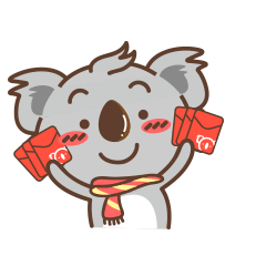 考拉小休新年版表情包（图ZNjkxNTkyNjg=） - 图案 - 站酷设计师小盘啊原创素材 - 站酷ZCOOL