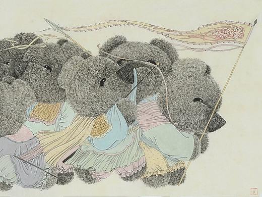 旗开得胜（个人主页-ZMzE0MTY1ODg=） - 绘画 - 站酷设计师熊先生SUN原创素材 - 站酷ZCOOL