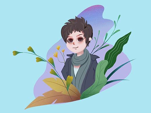 头像插画_procreate（个人主页-ZMzM4MDM3MjQ=） - 商业插画 - 站酷设计师林男神这么忙呢原创素材 - 站酷ZCOOL