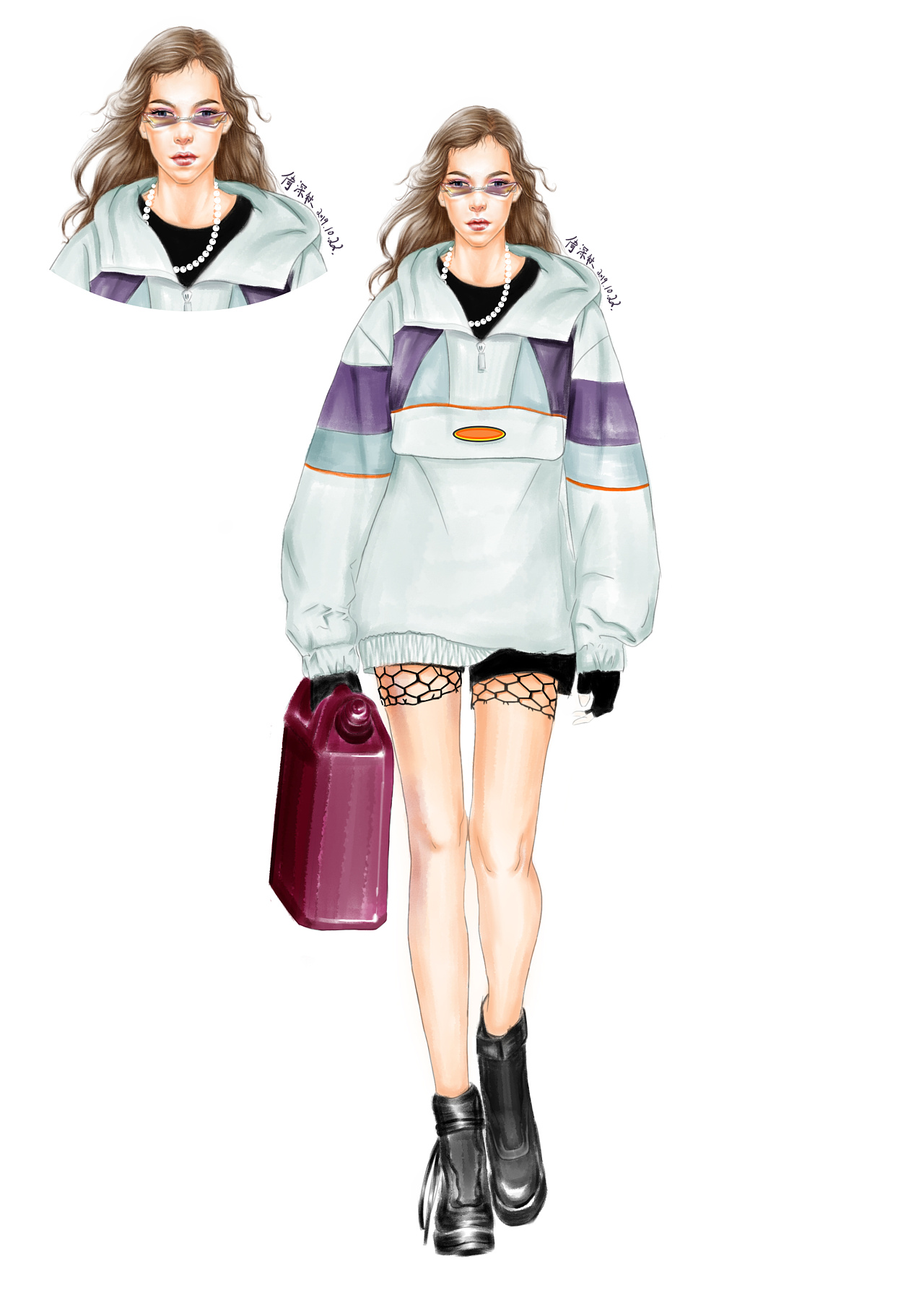 1年前 59 1 0 合肥  |  服装设计师 日常练习效果图 原创  -  服装