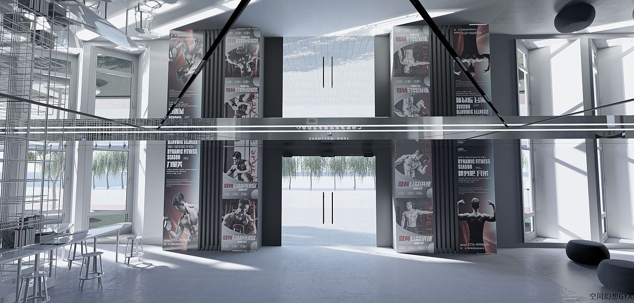 校园健身休闲空间（图ZMjg2MzUwMzUy） - 商业空间设计 - 站酷设计师空间幻想师原创素材 - 站酷ZCOOL