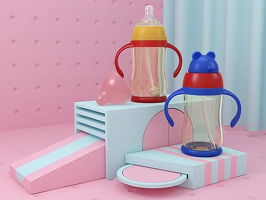 母婴用品—水杯奶壶建模渲染