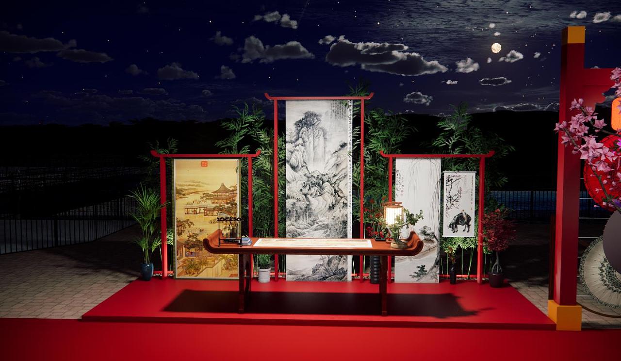 中式古风集市美陈设计