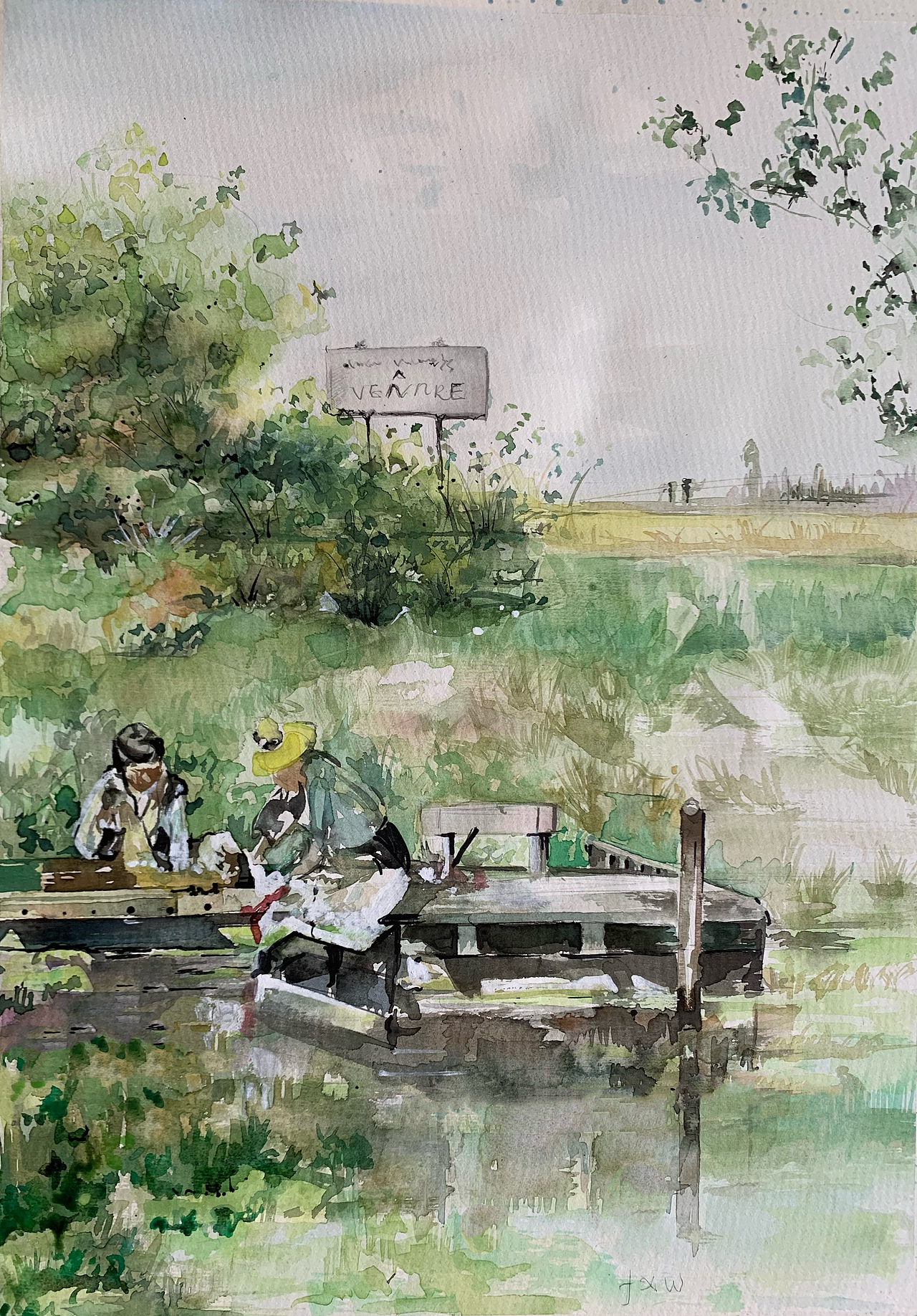 12,画画对抗闷热08,家门口的河边,919998 ,fxw ,2022.4.