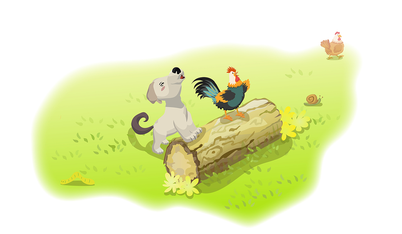 课文插画-不会叫的狗