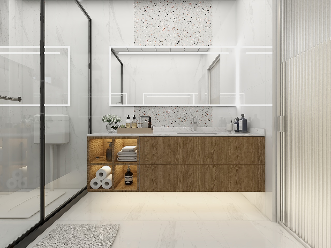 四川邻水邻州府康郡(107平方现代简约三居室)