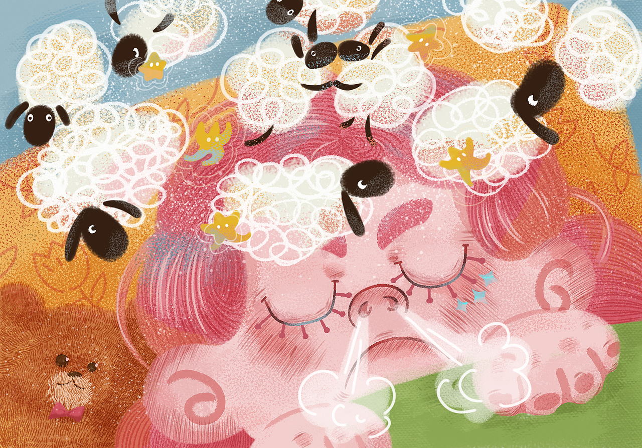 儿童绘本《美梦》（图ZMjk4NTQxNTg0） - 儿童插画 - 站酷设计师小袁可可原创素材 - 站酷ZCOOL
