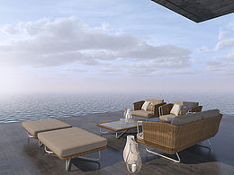 室外大海天空效果图练习