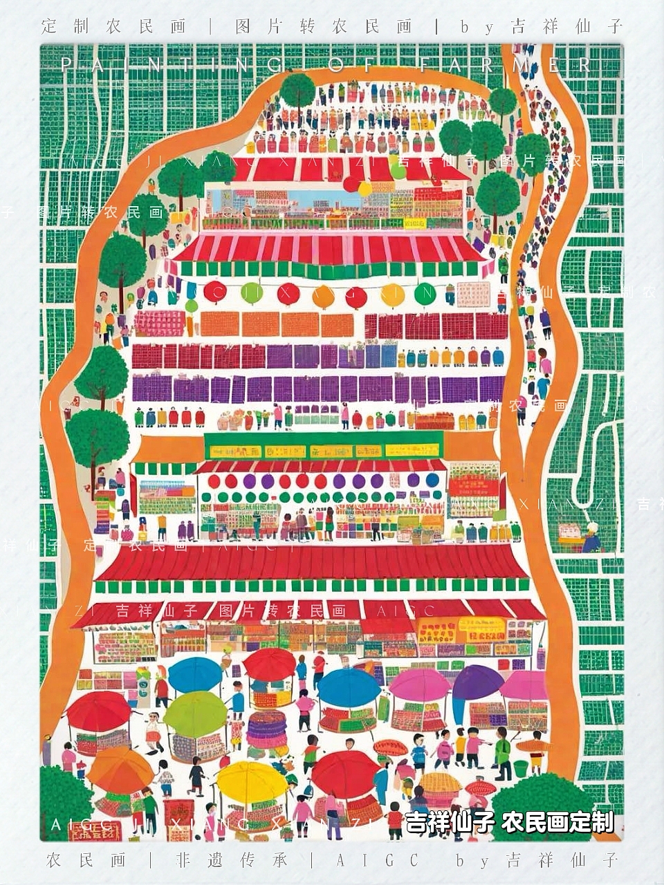 插画|繁忙的街道