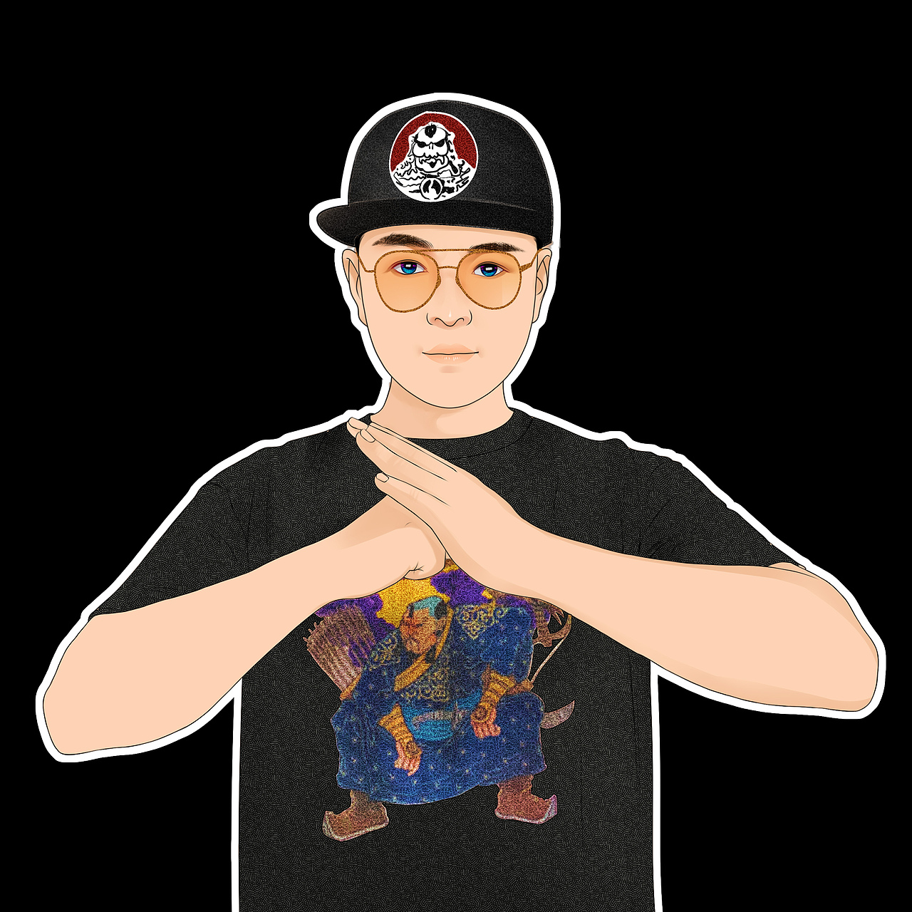 潮酷dj画过的人物肖像欣赏