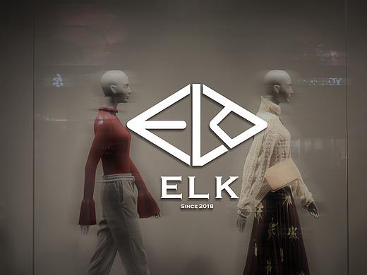 ELK 女装品牌 logo设计