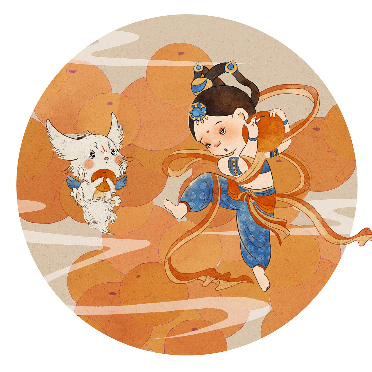 人心可安，花好月圆【元宵节快乐】（图ZMjg4MjUwNjM2） - 商业插画 - 站酷设计师冰猫W原创素材 - 站酷ZCOOL