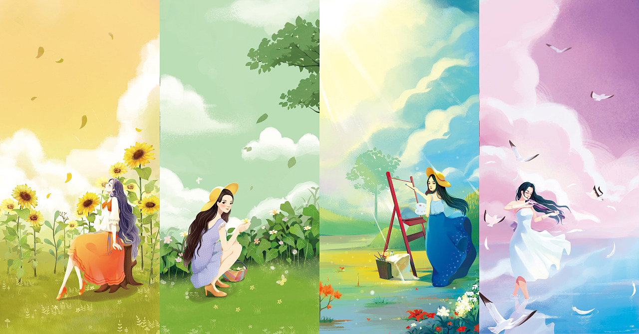 花茶包装插画（图ZMTg3MzM2OTg0） - 商业插画 - 站酷设计师Ya果子原创素材 - 站酷ZCOOL