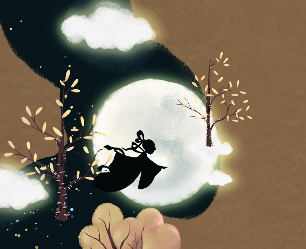 中秋插画（图ZMjIyNDQwMjI0） - 商业插画 - 站酷设计师修炼铁砂掌Duang原创素材 - 站酷ZCOOL