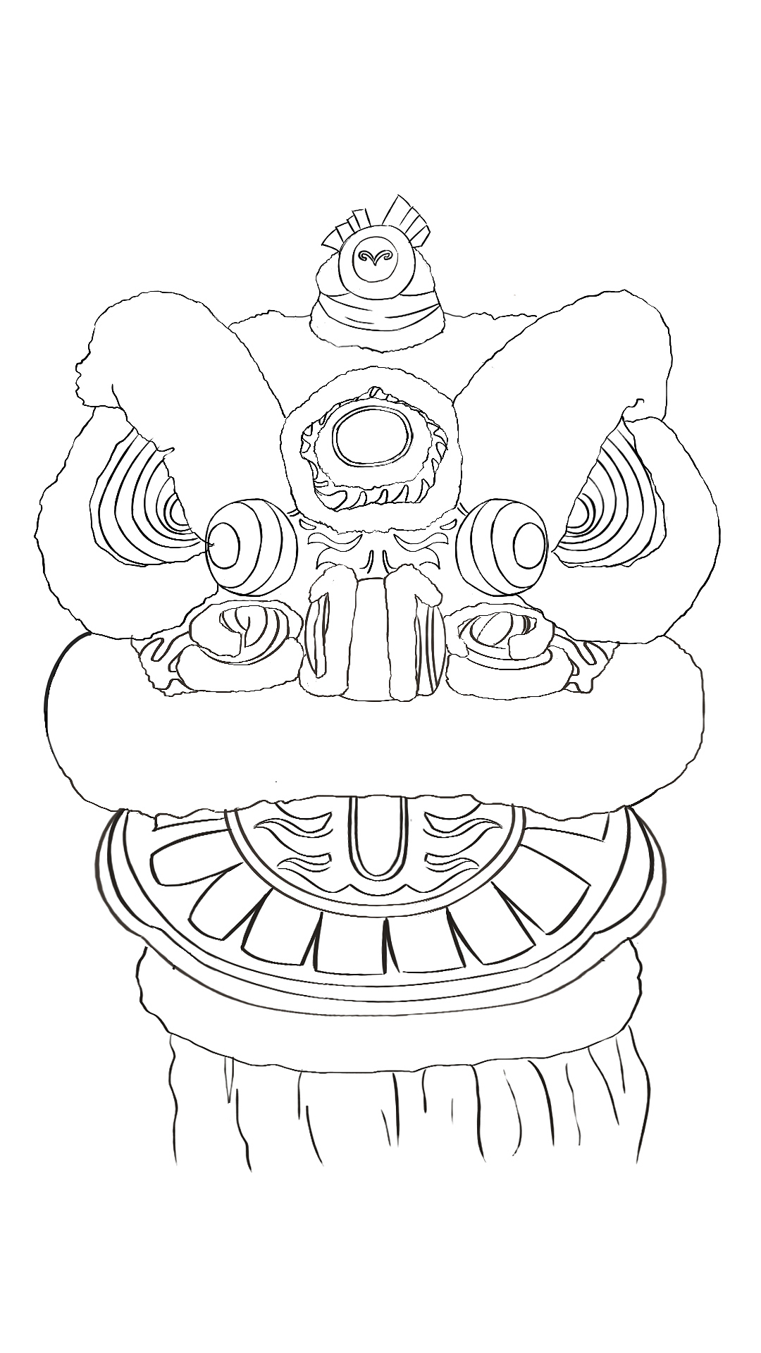 醒狮-写实插画 插画原创