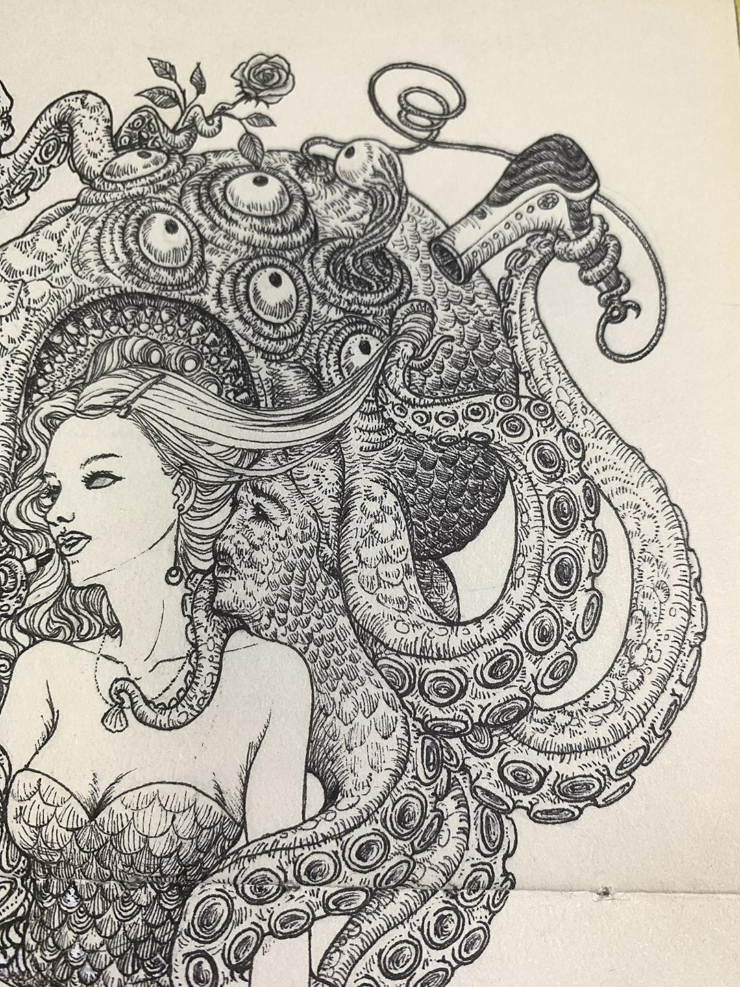去年的一些手稿-线绘练习（图ZMTgxMzE1OTY4） - 新锐潮流插画 - 站酷设计师陈小鱼fishcys原创素材 - 站酷ZCOOL