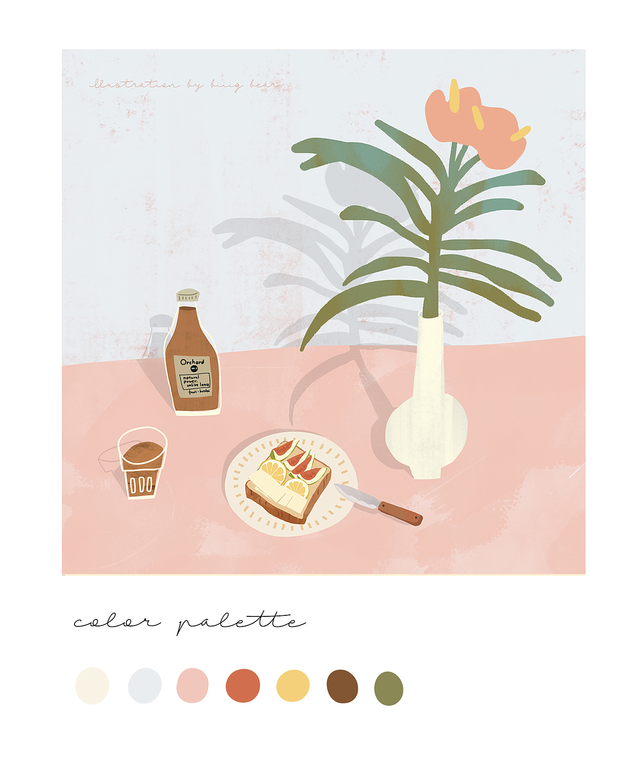 餐桌上的色彩学（图ZMTMxOTM0ODY0） - 创作习作 - 站酷设计师biiig_bear原创素材 - 站酷ZCOOL