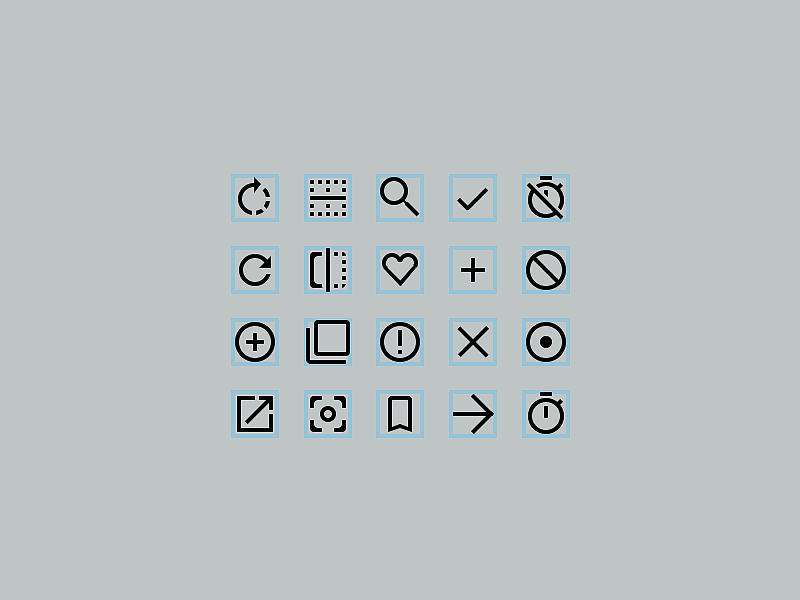 material design系统图标临摹