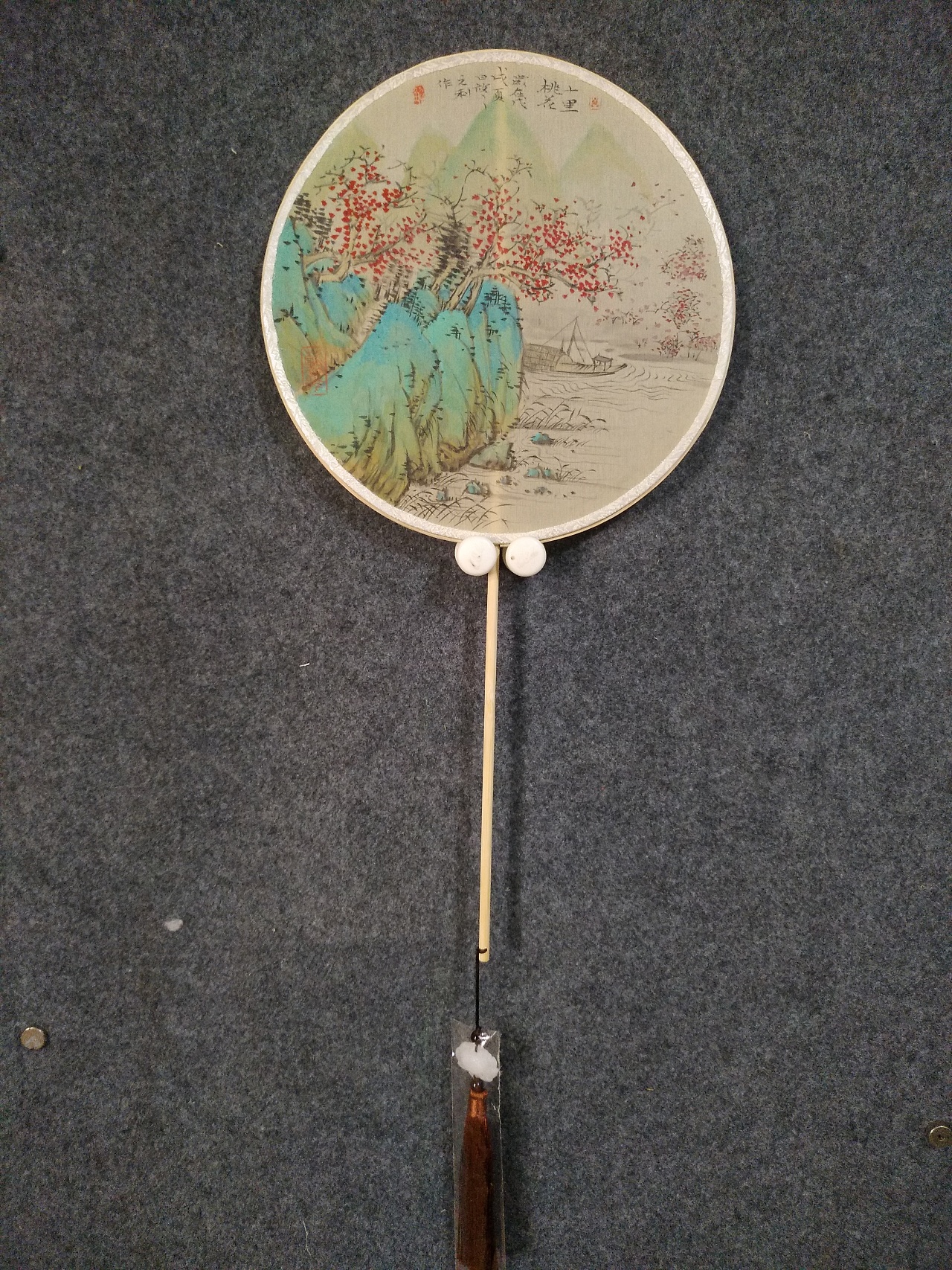 自制团扇青绿山水|纯艺术|绘画|拾午枋 - 原创作品 - 站酷 (zcool)