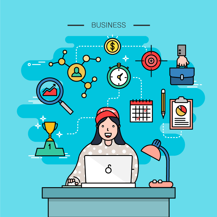 互联网IT职业人物插画（图ZMjIwMTM5MjQw） - 创作习作 - 站酷设计师越前龍馬原创素材 - 站酷ZCOOL