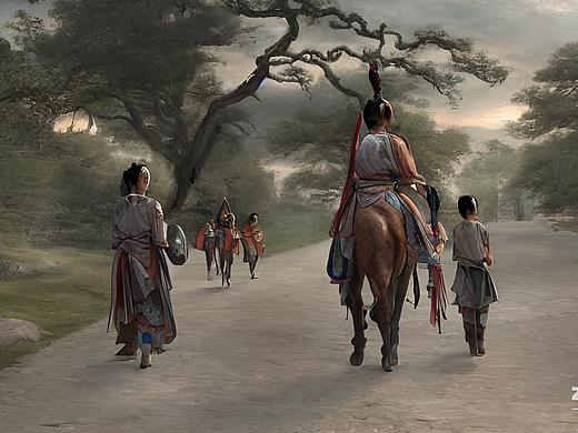 #AI创作实验室#大侠漫长古道