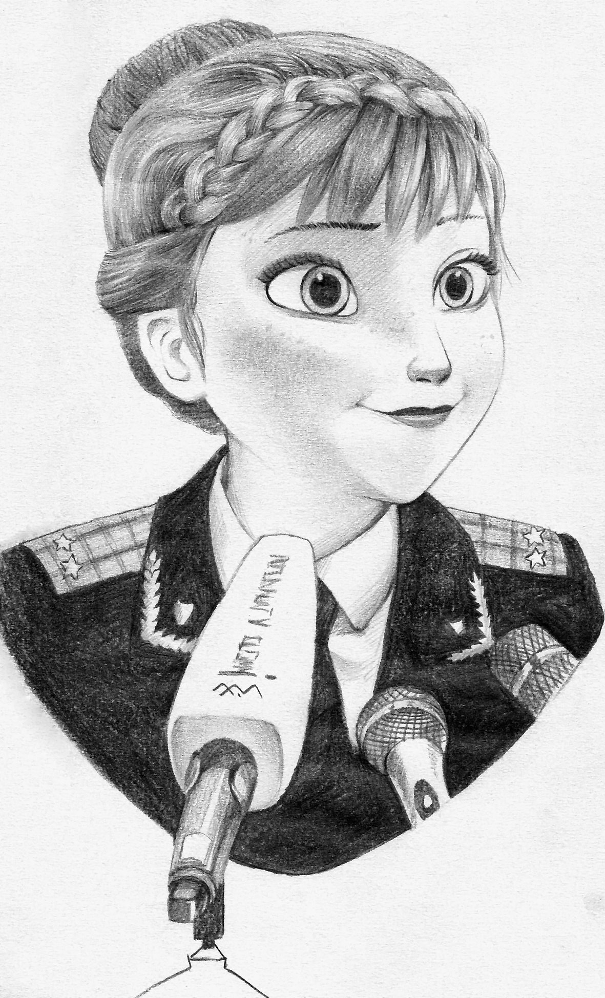 冰雪奇缘妹妹加克里米亚美女检察官(带三张其他作品)