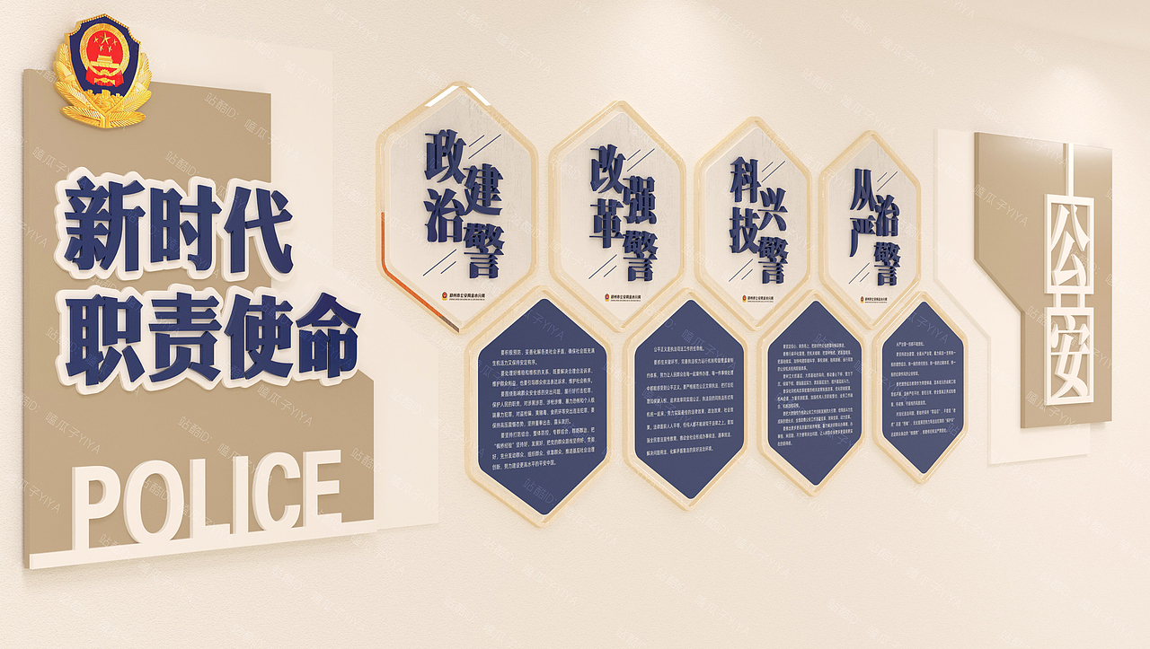 警营文化-餐厅文化（图ZMjg0NjQzNTgw） - 其他空间 - 站酷设计师嗑瓜子YIYA原创素材 - 站酷ZCOOL