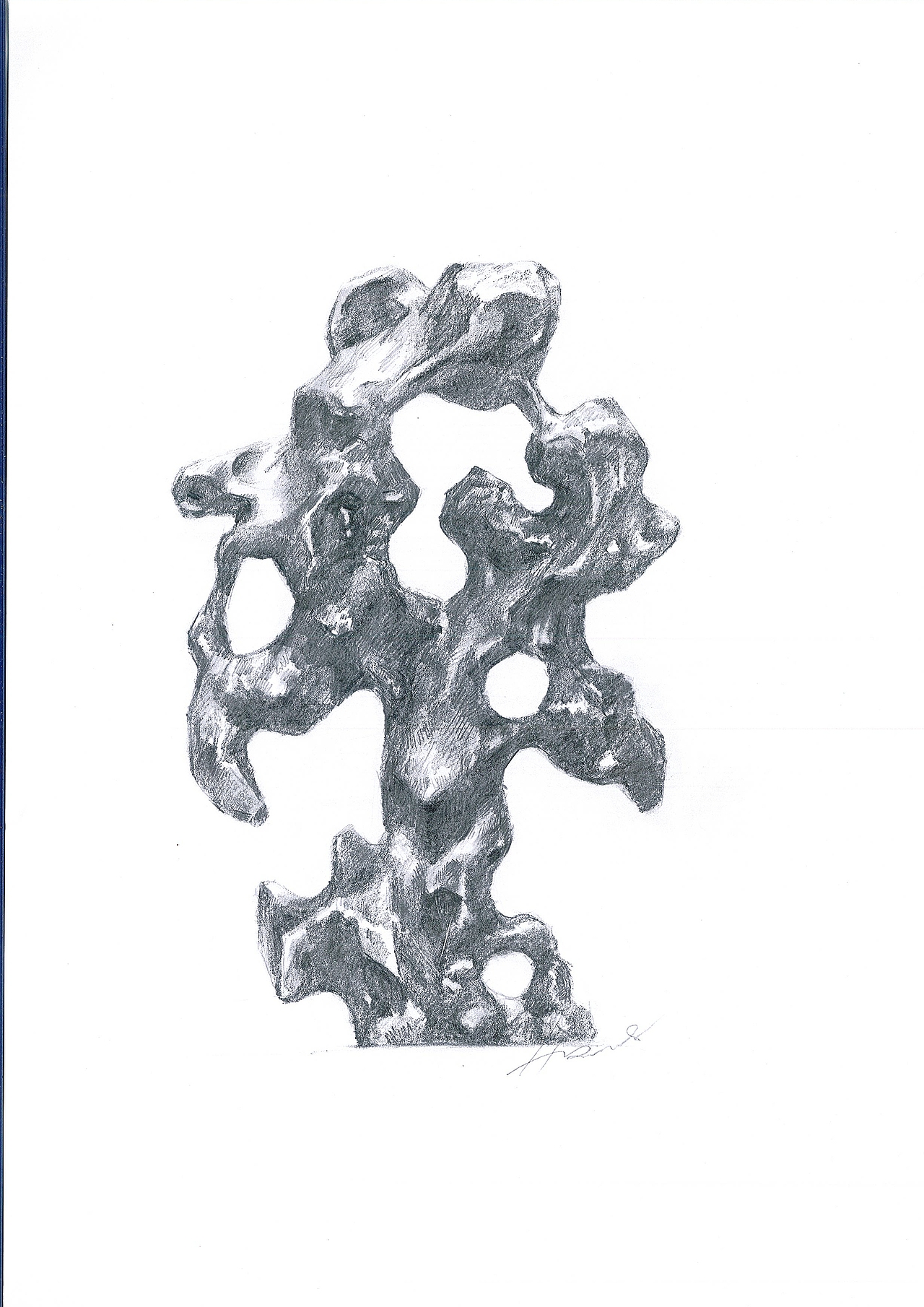 素描山子(太湖石)