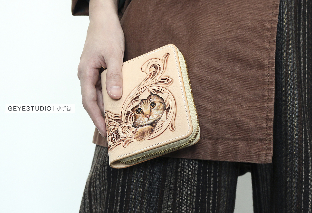 【革也皮雕】我可以过来蹭蹭你，你不可以主动来找我（图ZNjg0NzI3MDg=） - 工艺品设计 - 站酷设计师革也GeYe原创素材 - 站酷ZCOOL