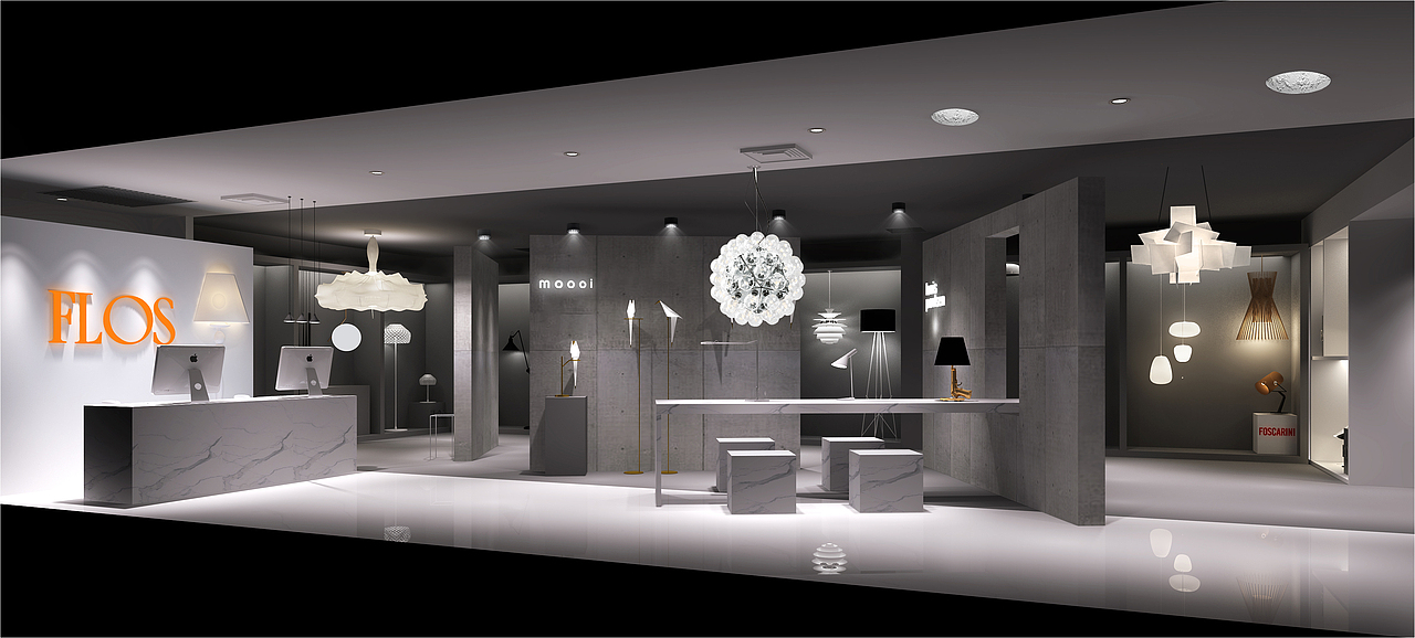 杭州大厦flos灯具展厅