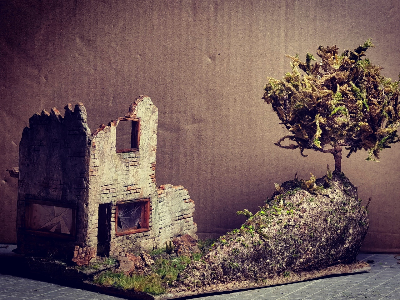 手工微缩场景-《落》