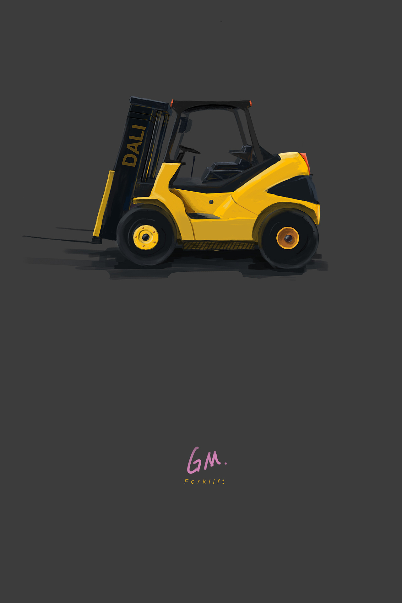 大力牌叉车|插画|创作习作|人品大师_原创作品-站酷zcool