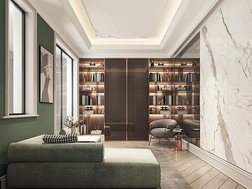 秦皇岛别墅休息厅（个人主页-ZNDk5OTc3MDA=） - 建筑/空间 - 站酷设计师凉介啊原创素材 - 站酷ZCOOL