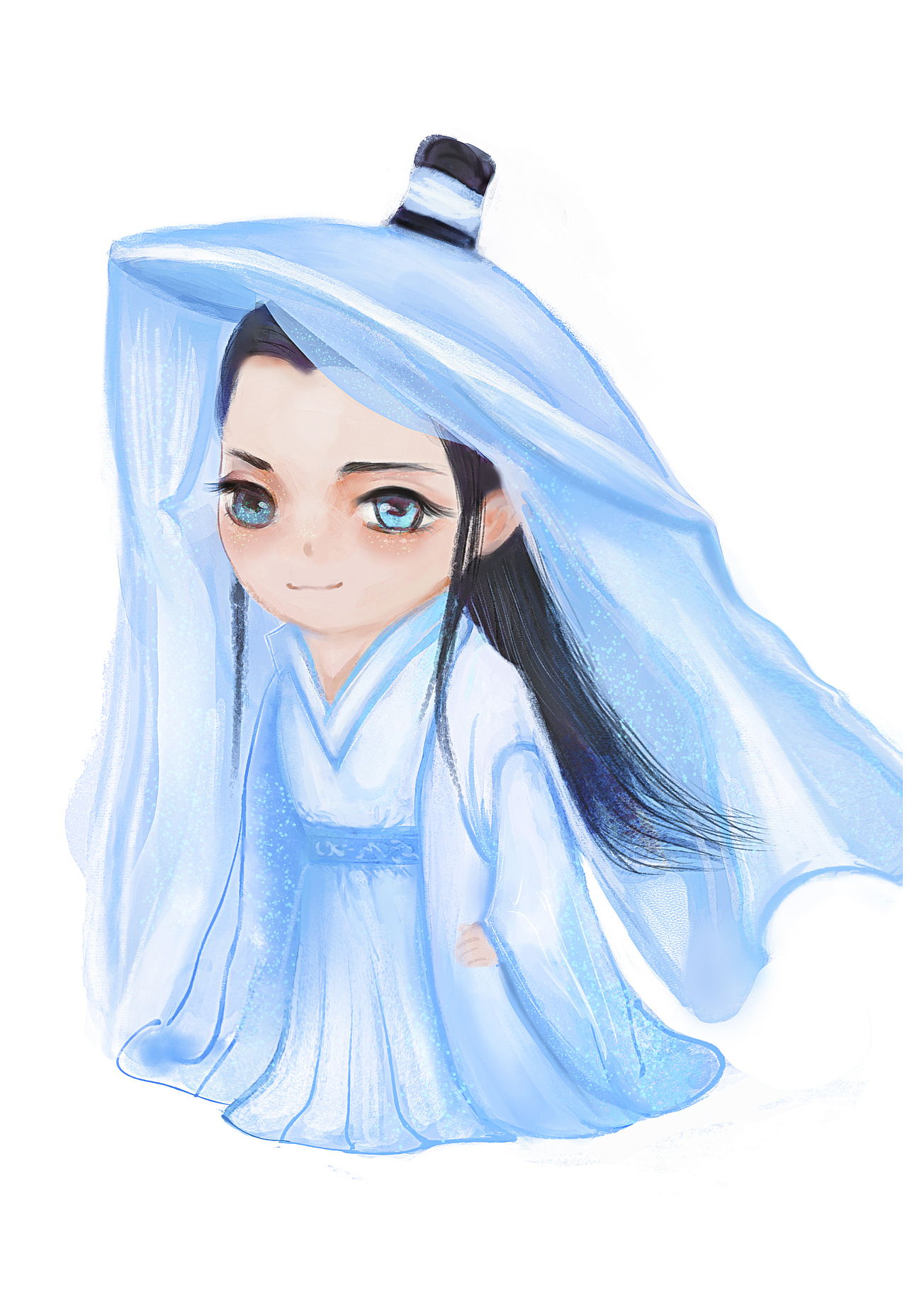 板绘皓衣行楚晚宁