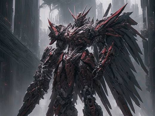 SD（Stable Diffusion）作品：末日机甲