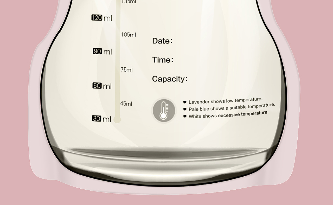 一次性储奶袋内袋包装修图