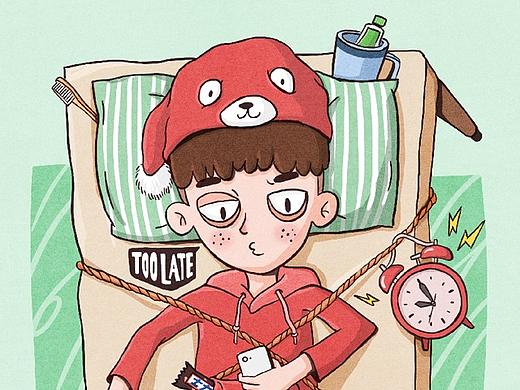 SLEEPY DAY 插画练习