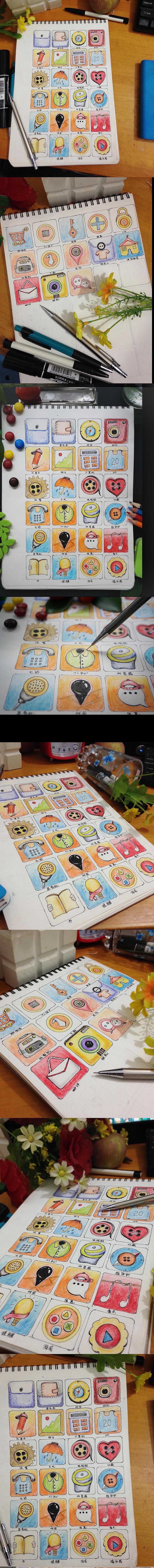icon手绘稿