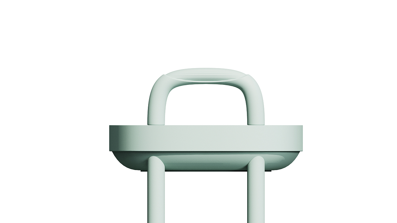 月白绿舒适感置物架|梦研社×收纳小推车置物架设计