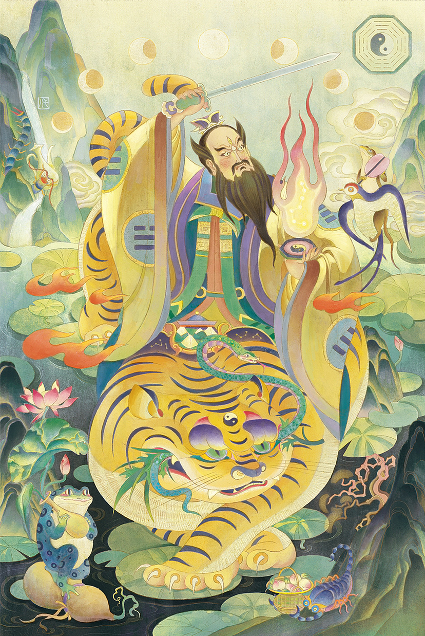 張?zhí)鞄熸?zhèn)五毒獻(xiàn)瑞（圖ZMzY3MjQ0OTQ0） - 商業(yè)插畫 - 站酷設(shè)計(jì)師馨馨XX原創(chuàng)素材 - 站酷ZCOOL