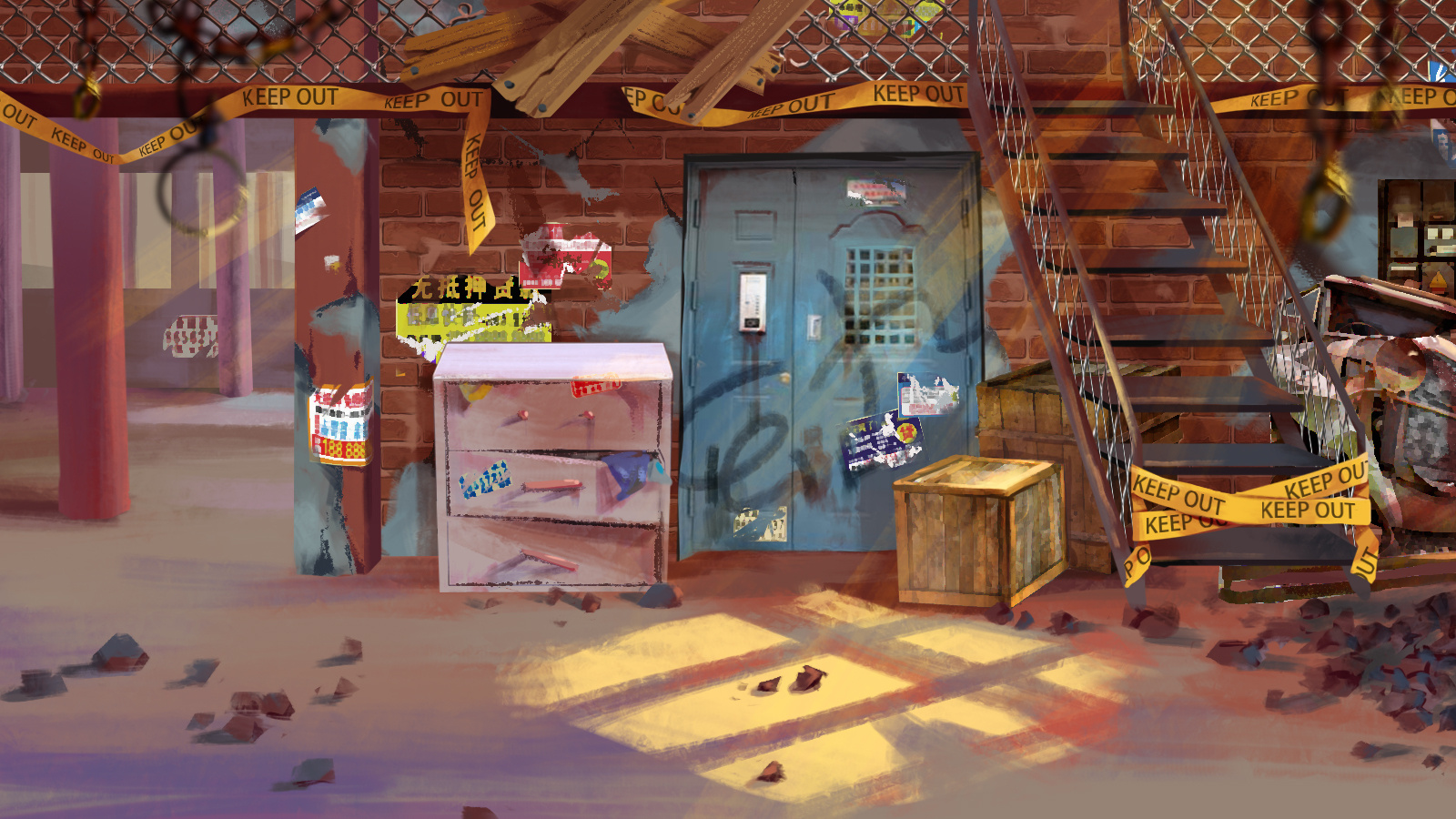 废弃仓库|插画|商业插画|幺九1900 - 原创作品 - 站酷 (zcool)