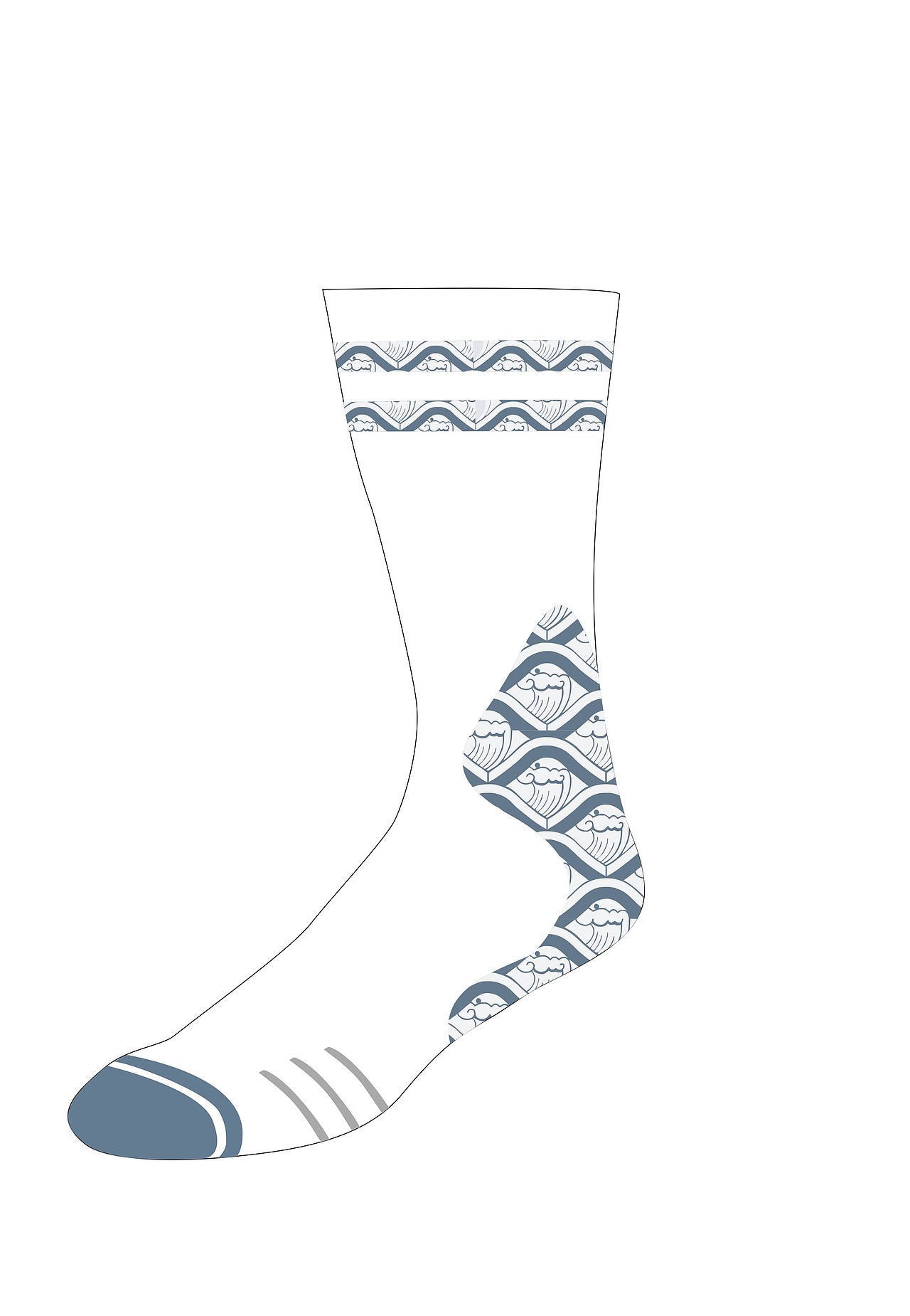 品牌运动袜造型设计