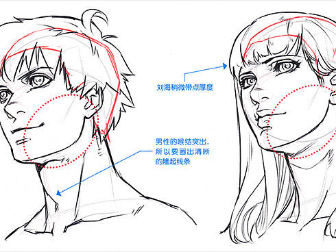 「教程」漫画人物脸部绘画基础 part 01 轮廓的画法