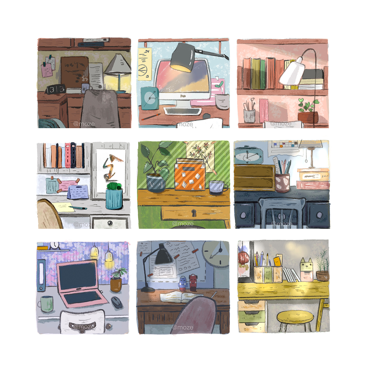画“家”秀100图（图ZMjM2NzAwMDQ4） - 艺术插画 - 站酷设计师芥兰炒牛肉原创素材 - 站酷ZCOOL