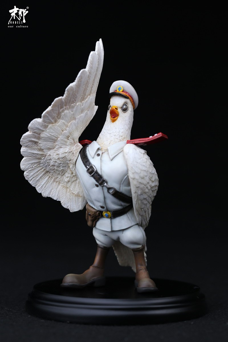 末那原创丨老动画系列《黑猫警长》特别版"白鸽警探"手办