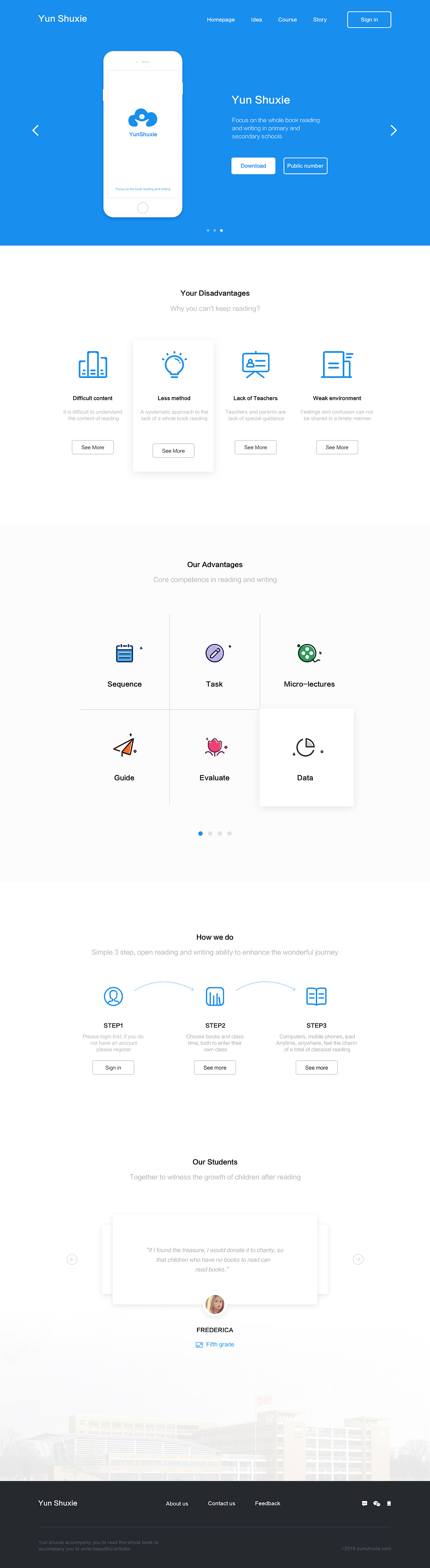 xxx企业网站，蓝色，学习网站（图ZNTUxNzY4NDg=） - 企业官网 - 站酷设计师张园512原创素材 - 站酷ZCOOL